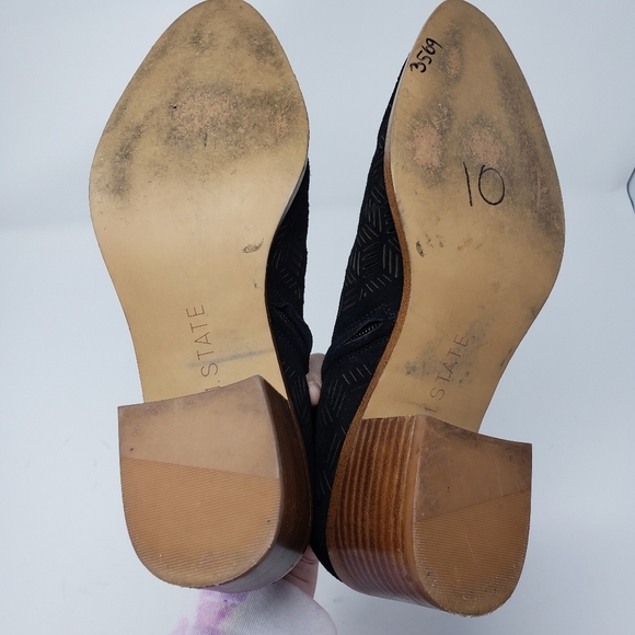 1. State Iddah Black Perforated Cutaway Booties size 10 - Picture 7 of 8